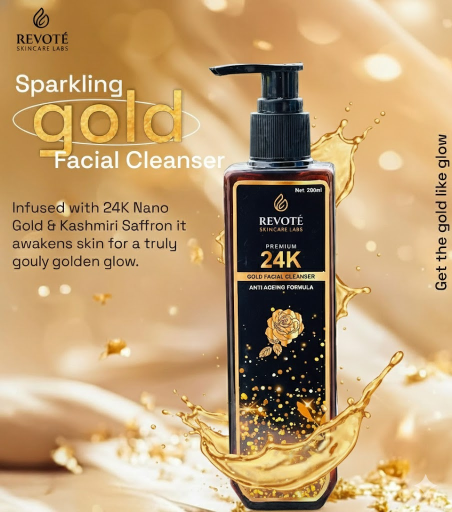 GOLD FACIAL CLEANSER RAW MATERIAL + PACKAGING PACK